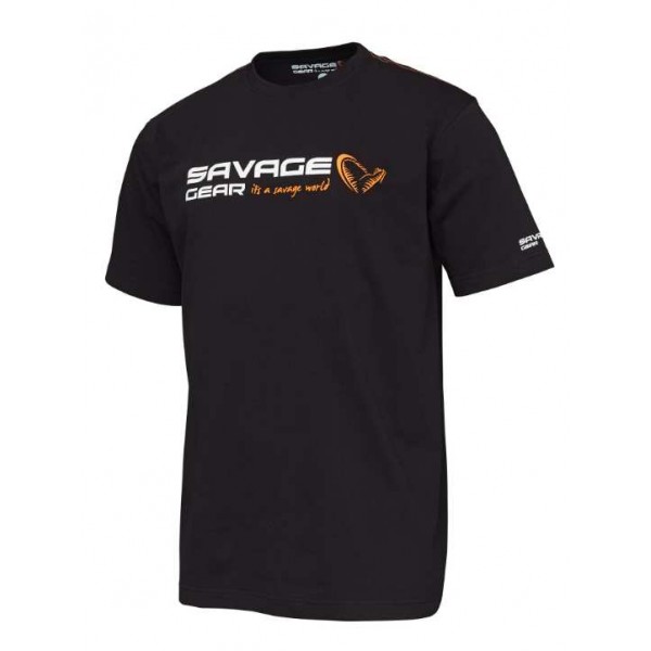 Savage Gear Signature Logo crna (Majice) - www.sportskiribolov.co.rs