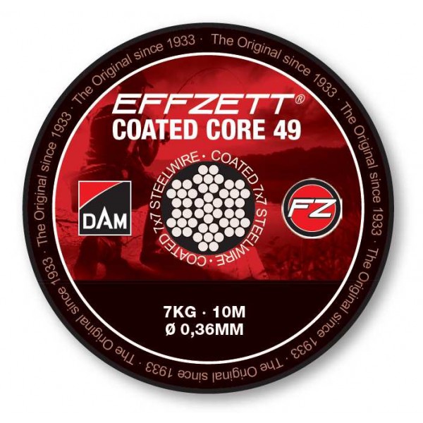 DAM Effzett Coated Core 7x7 sajlica 10m (Virble / Kopče / Sajle) - www.sportskiribolov.co.rs