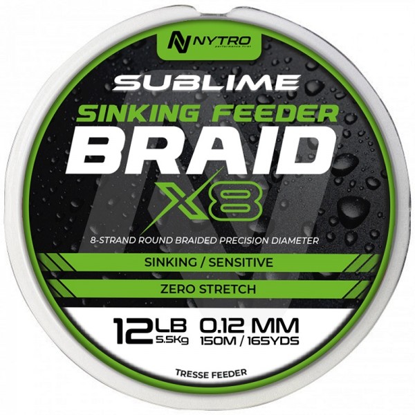 Nytro Sublime X8 Sinking Feeder struna (Upredene strune) - www.sportskiribolov.co.rs