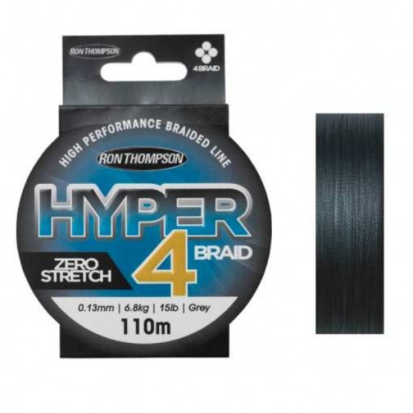 Ron Thompson Hyper 4-Braid Siva (Upredene strune) - www.sportskiribolov.co.rs