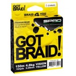 SPRO Got Braid Vision Yellow 150m (Upredene strune) - www.sportskiribolov.co.rs