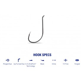 Mustad udice Select Finesse - 1X Fine 10549NP