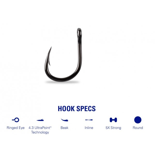 Mustad udice Hoodlum 5 X Strong 10814NP-BN (Udice Mustad) - www.sportskiribolov.co.rs