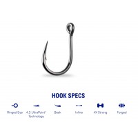 Mustad udice Hoodlum 4 X Strong 10827NP-BN