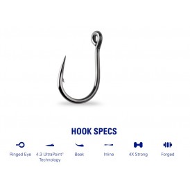 Mustad udice Hoodlum 4 X Strong 10827NP-BN