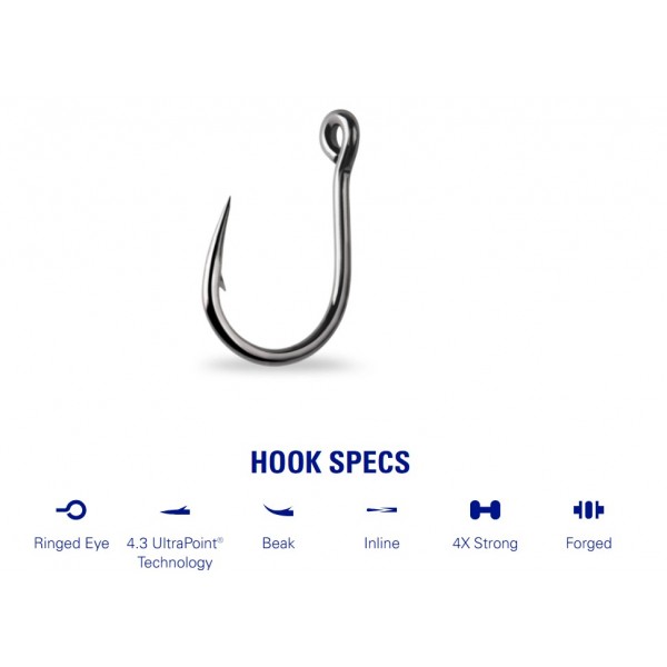 Mustad udice Hoodlum 4 X Strong 10827NP-BN (Udice Mustad) - www.sportskiribolov.co.rs
