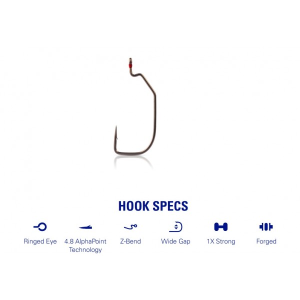 Mustad udice Assault Wide Gap 38120AP-TX (Udice Mustad) - www.sportskiribolov.co.rs