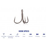 Mustad Trokrake In-Line Triple Grip ITG76AP (Udice Mustad) - www.sportskiribolov.co.rs
