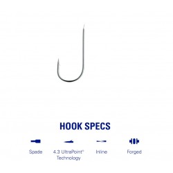 Mustad udice Round Bend Match - Spade Barbed MU09 60200NP