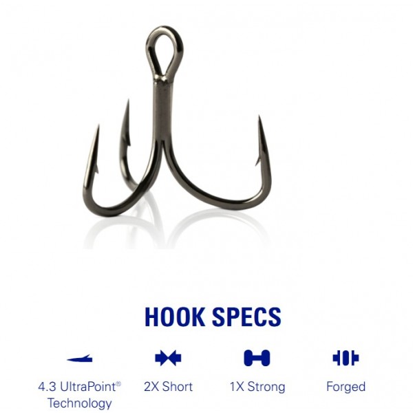 Mustad Trokrake KVD Elite Triple Grip - 2X Short TG76NP (Udice Mustad) - www.sportskiribolov.co.rs
