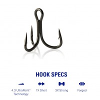 Mustad Trokrake Triple Grip® Hook - 3X Strong TG77NP