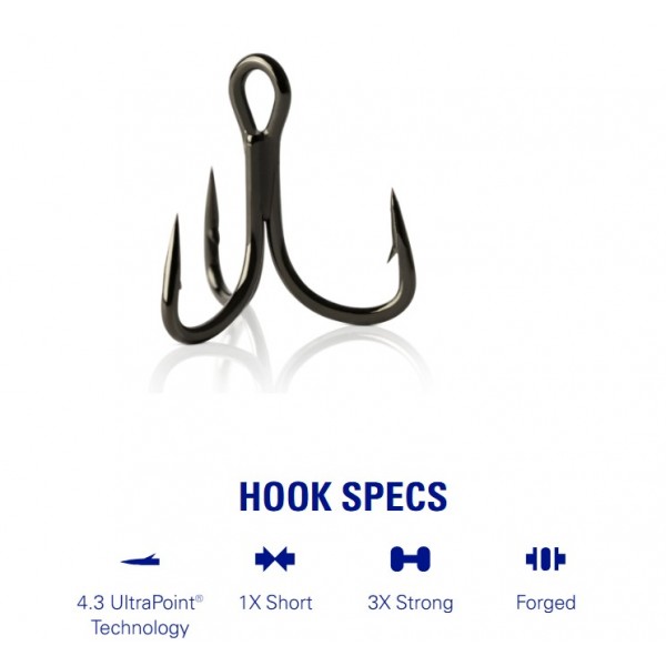 Mustad Trokrake Triple Grip® Hook - 3X Strong TG77NP (Udice Mustad) - www.sportskiribolov.co.rs