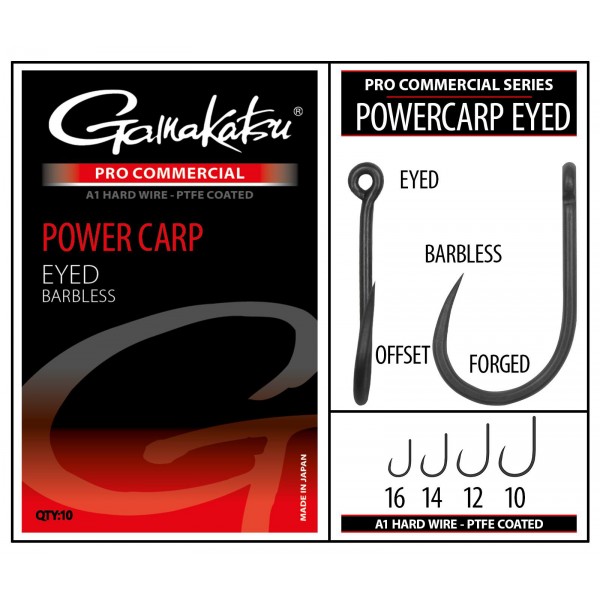 Gamakatsu Pro-C Powercarp Eyed A1 PTFE BL (Udice za ribolov) - www.sportskiribolov.co.rs