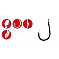 Gamakatsu udice LS-3310F (Crna) N/L