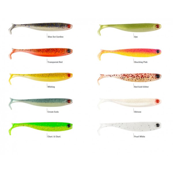 Mustad Mezashi Z-Tail Minnow šed 7.5cm (Meke varalice) - www.sportskiribolov.co.rs
