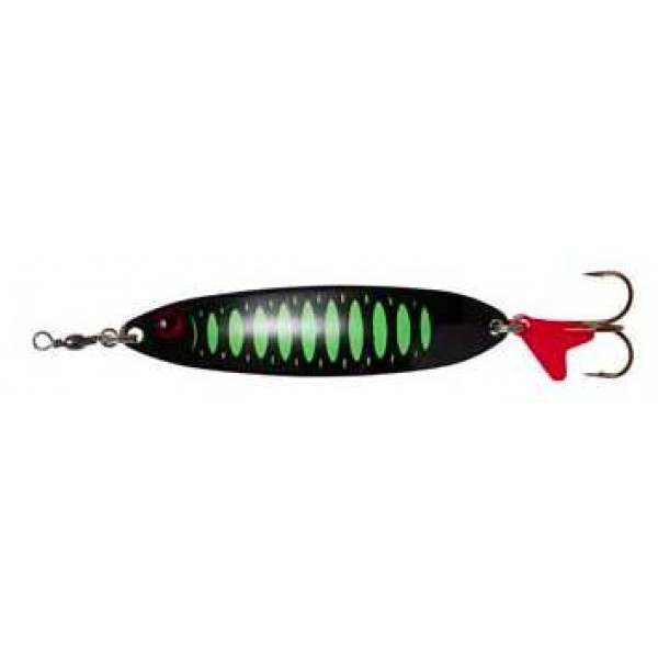DAM Effzett Slim Standard Spoon fluo green / black (Kašike) - www.sportskiribolov.co.rs