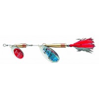 DAM Effzett Tandem Dreesed Spinner Silver-Red