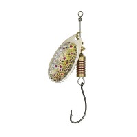 DAM Effzett Singlehook Spinner Sinking Brown Trout